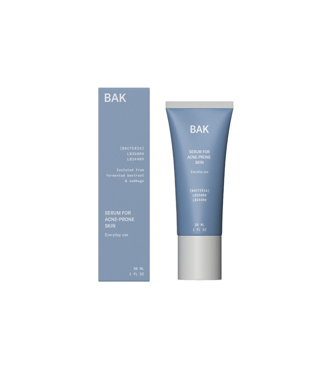 BAK probiotic serum for acne prone skin